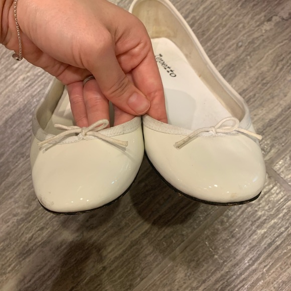 Repetto Paris white patent ballerina flats - Picture 4 of 5